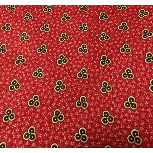 Benartex Giverny Red Cotton Fabric 1/2 yard x 44" Quilting Sewing Marianne Eliza - Picture 1 of 7